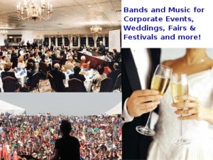 wedding bands - corporate events bands - fair and festival bands